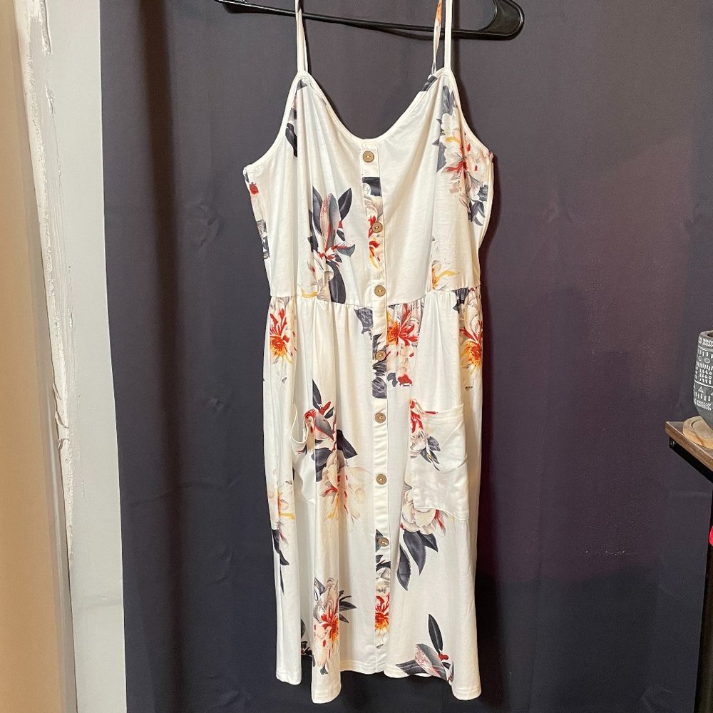 White Floral Sundress